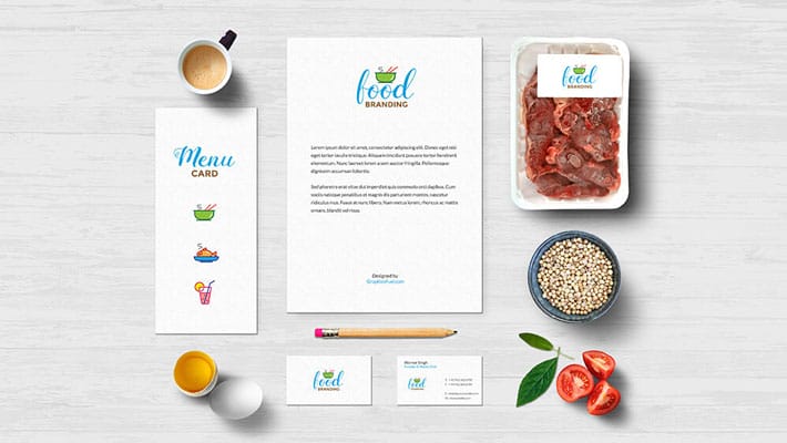 Food Branding Mockup PSD