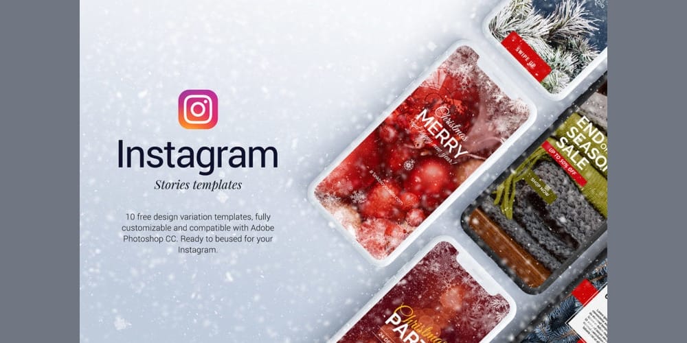 Free Christmas Instagram Stories Templates Free Christmas Instagram Stories Templates PSD
