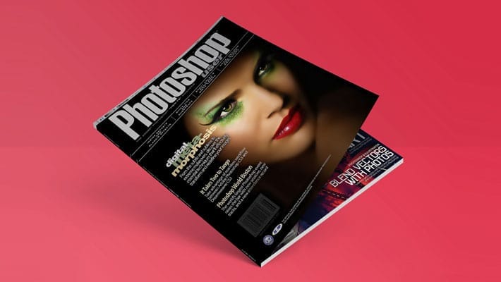 Free Flat Magazine Mock-up PSD