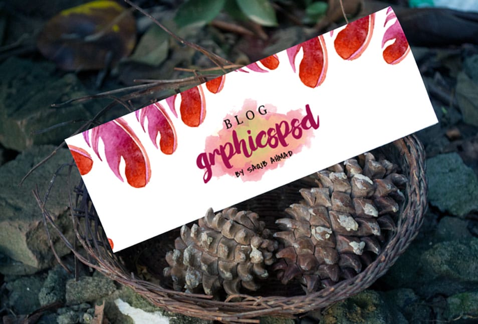 Free Realistic Vintage Card Mockup for Invitations