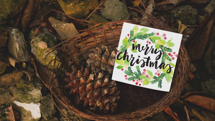 Free Square Greeting Card Mockup PSD