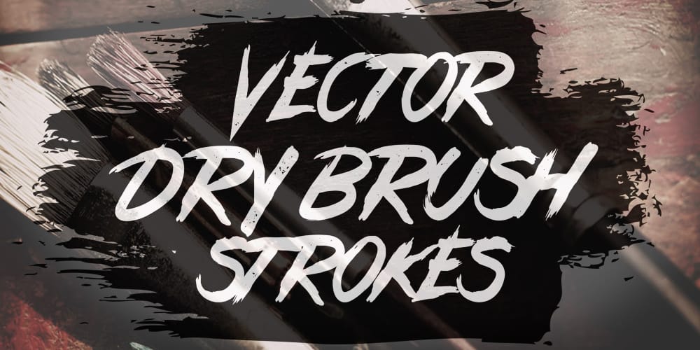 Free Vector Dry Brush Stroke Illustrator Brushes