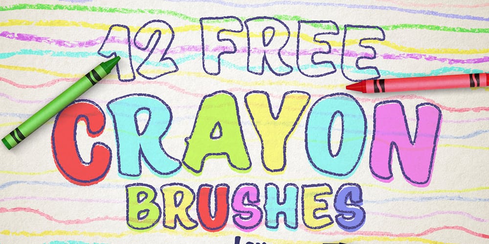 Free Wax Crayon Effect Brushes