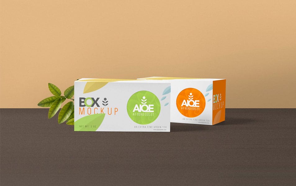Free Wonderful Tea Packaging Mockup