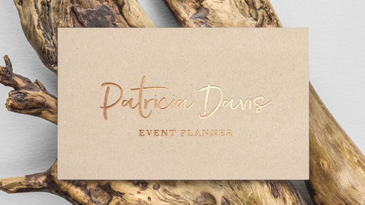 Gold Foil B-Card MockUp