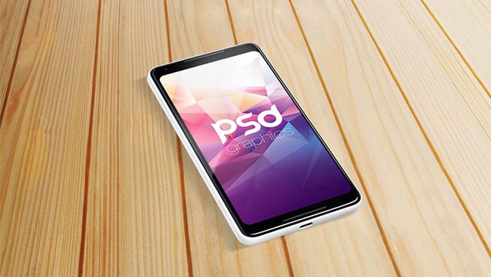 Google Pixel 2 Mockup PSD