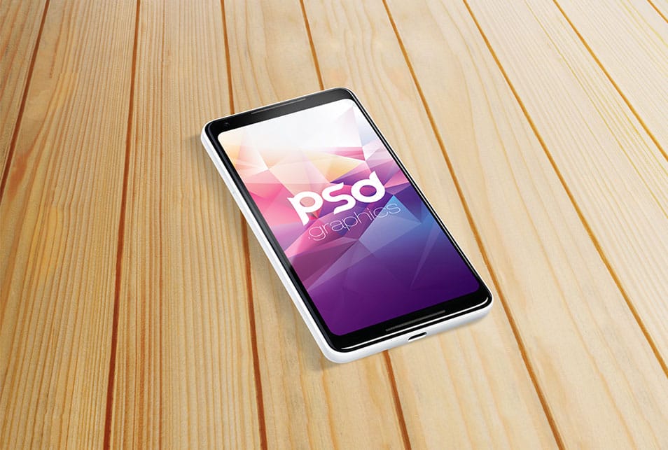 Google Pixel 2 Mockup PSD