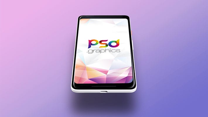 Google Pixel 2 Mockup Template PSD
