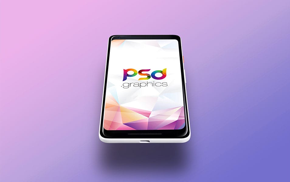 Google Pixel 2 Mockup Template PSD