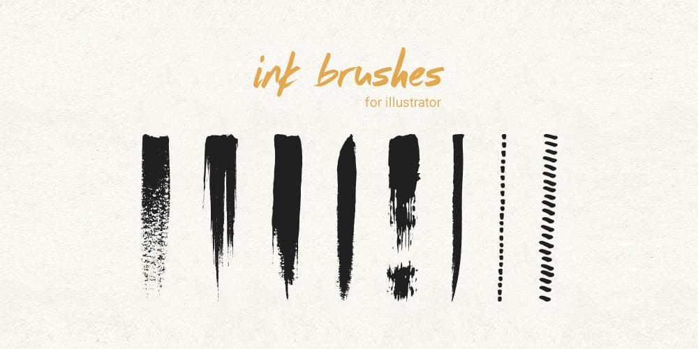 Ink & Pen Brushes For Illustrator