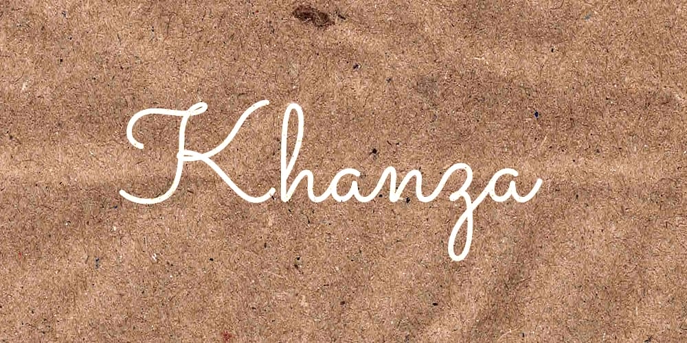 Khanza Script Calligraphy Font
