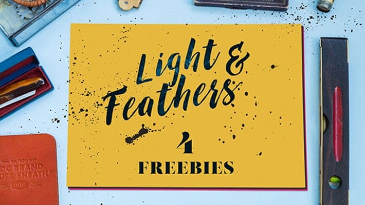 Light & Feather: 4 Free MockUps
