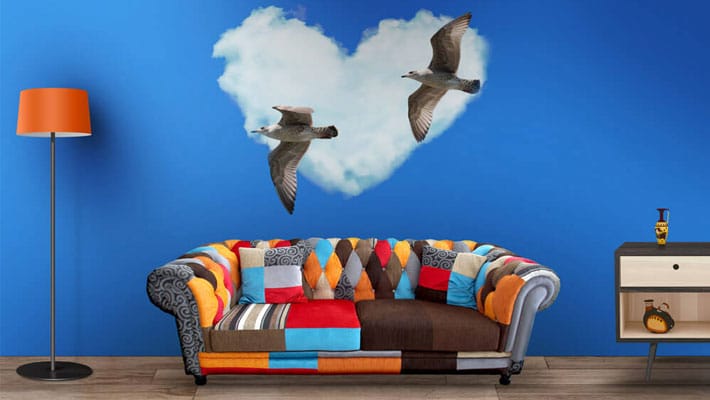 Living Room Wall Art Mockup PSDs