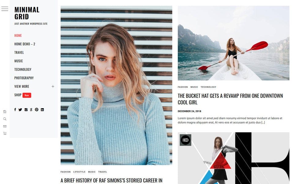 25+ Best Free Masonry Grid Style WordPress Themes 2022 4 Minimal Grid