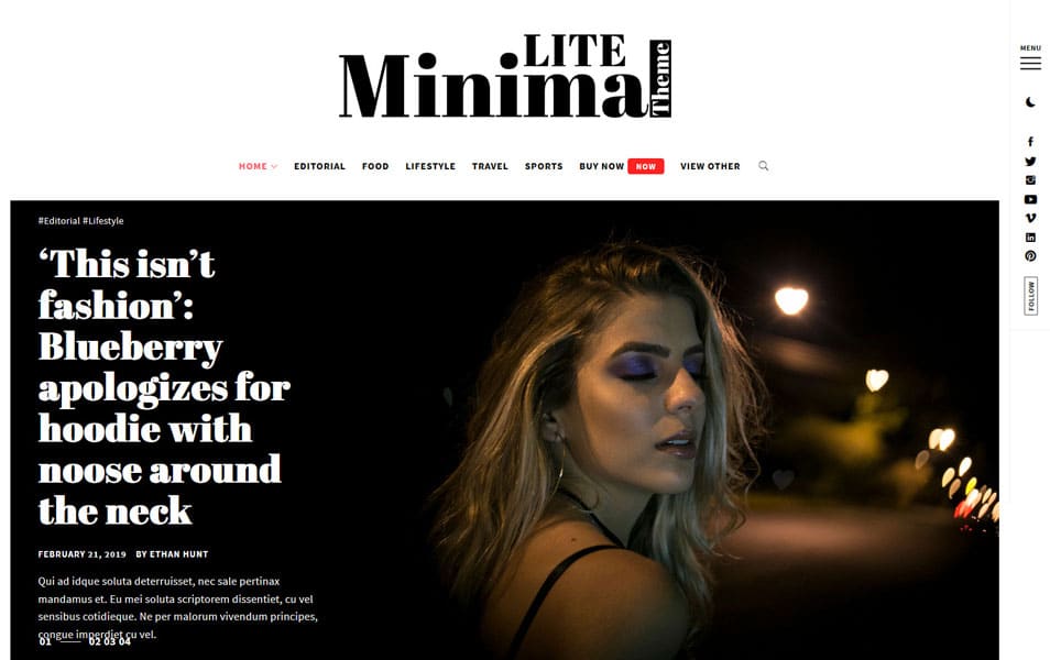 25+ Best Free Masonry Grid Style WordPress Themes 2022 37 Minimal Lite