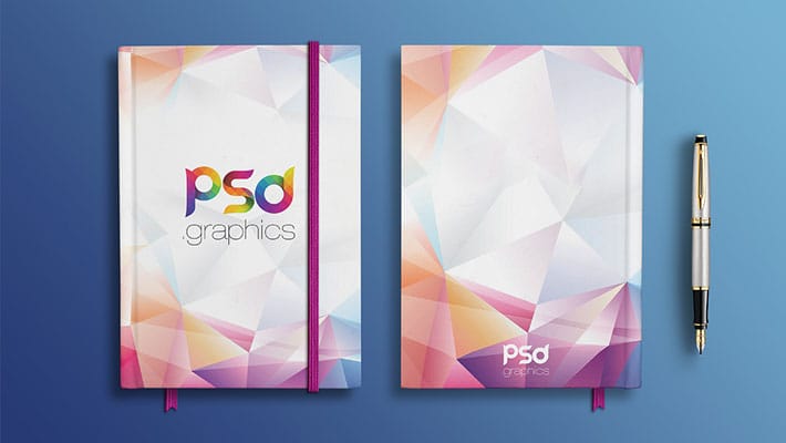 Notebook Branding Mockup Free PSD