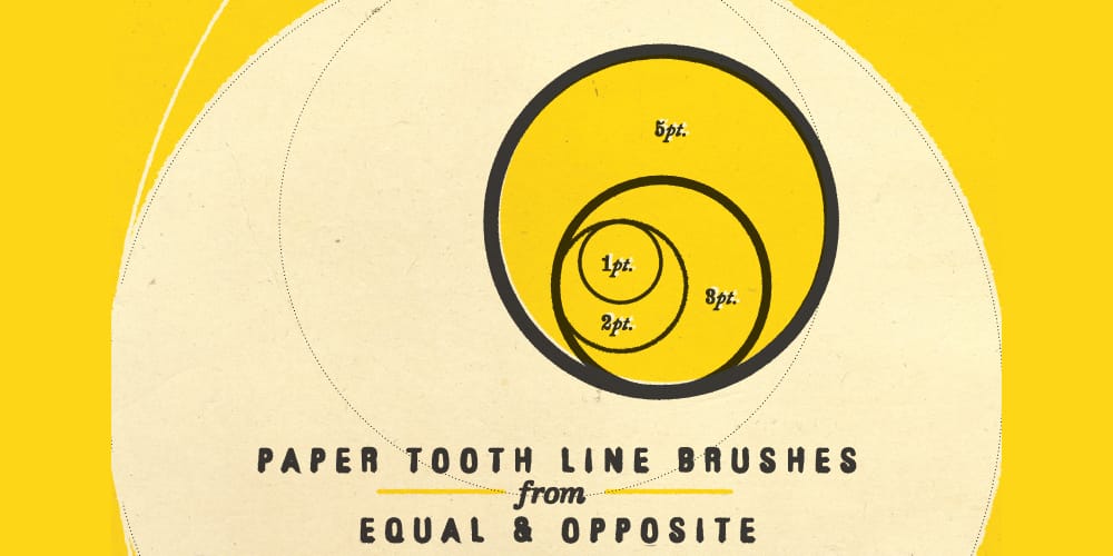 Paper Tooth Line Brushes
