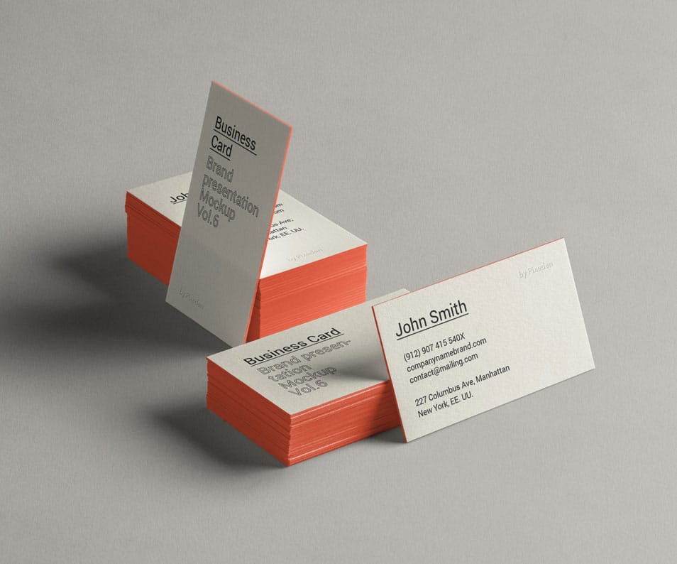 PSD Business Card Brand Mockup