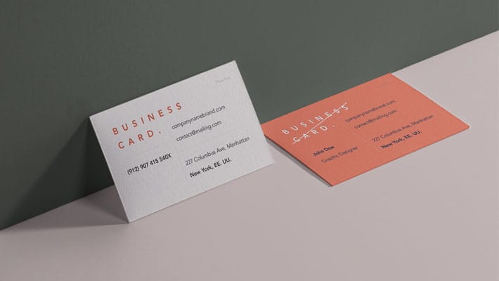PSD Business Card Branding Mockup