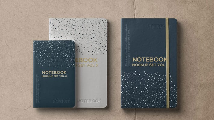PSD Notebook Mockup Set