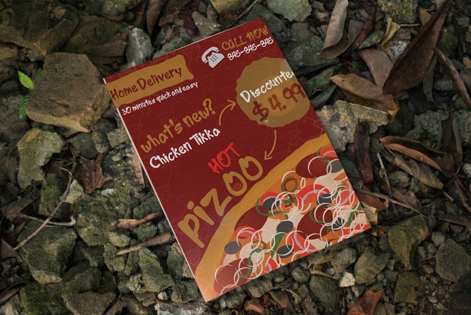 Realistic Flyer Mockup PSD Free Download