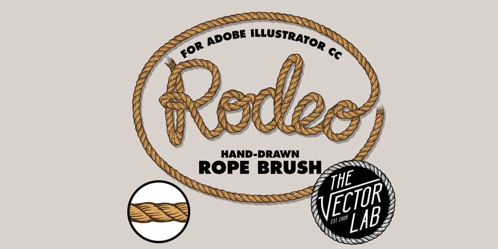 Rodeo Hand Drawn Rope Brush