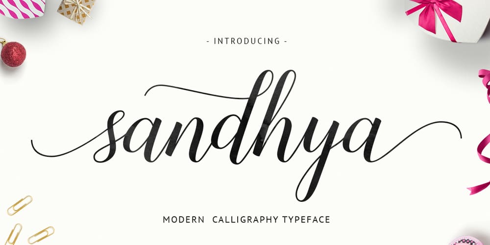 Sandhya Script Typeface