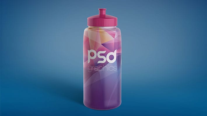 Sport Water Bottle Mockup Free PSD