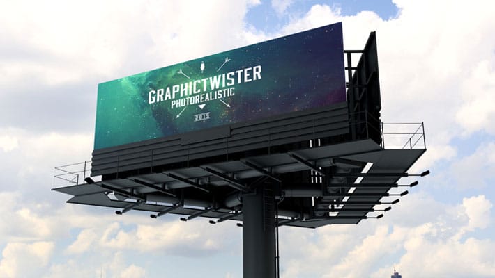 Triple Billboard Mockup
