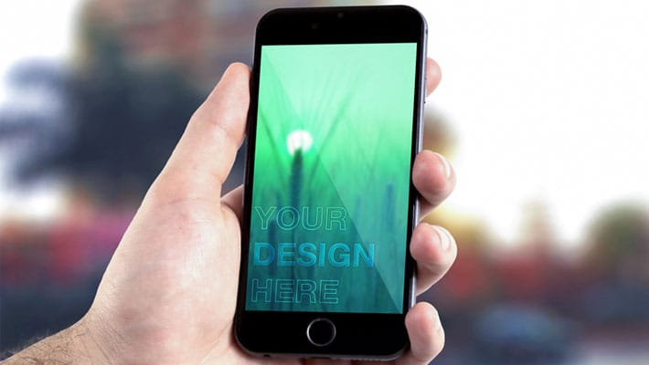 iPhone 6 PSD Mockup