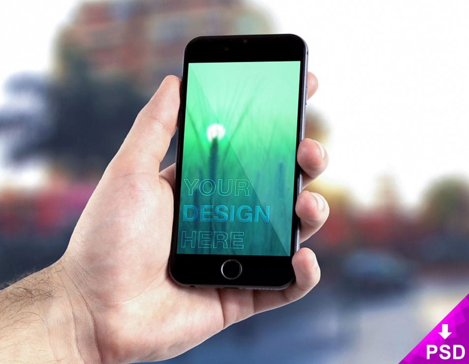 iPhone 6 PSD Mockup