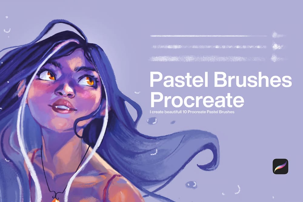 10 Pastel Brushes Procreate