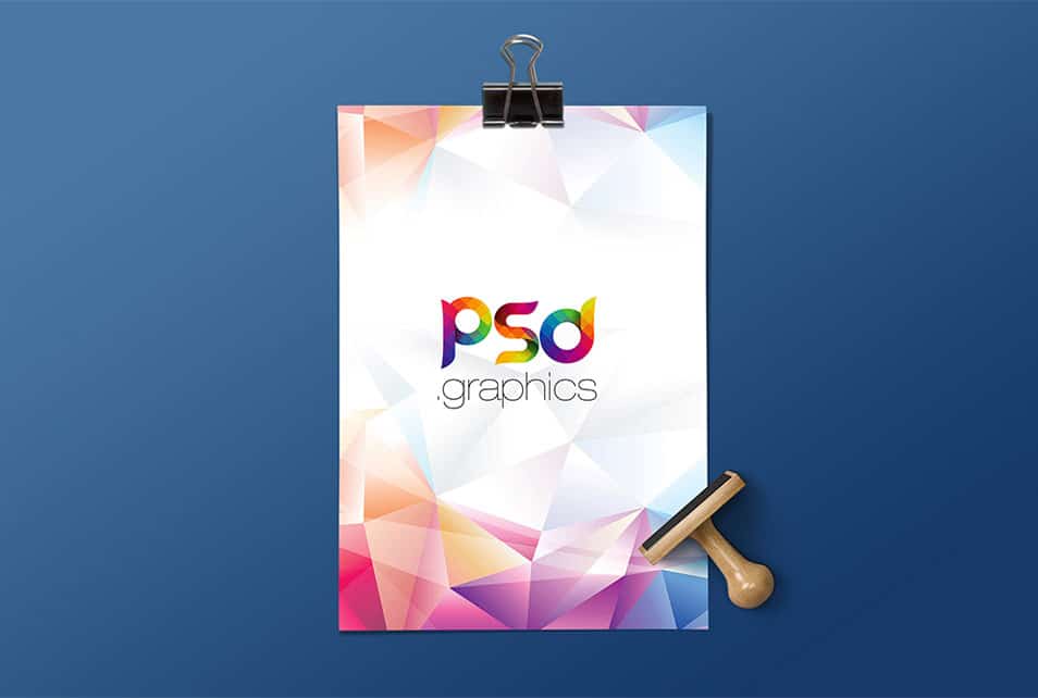 A4 Paper Mockup Template PSD