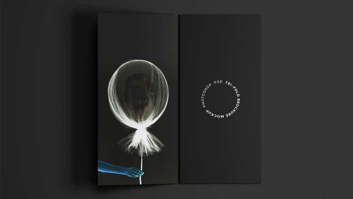 A4 Trifold Brochure Mockup