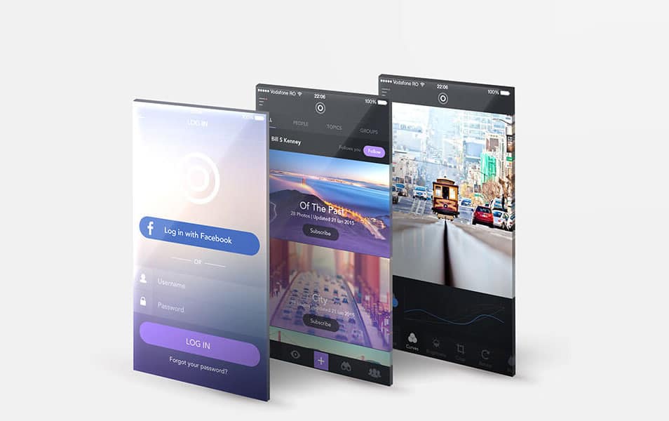 App Design Presentation Mockup