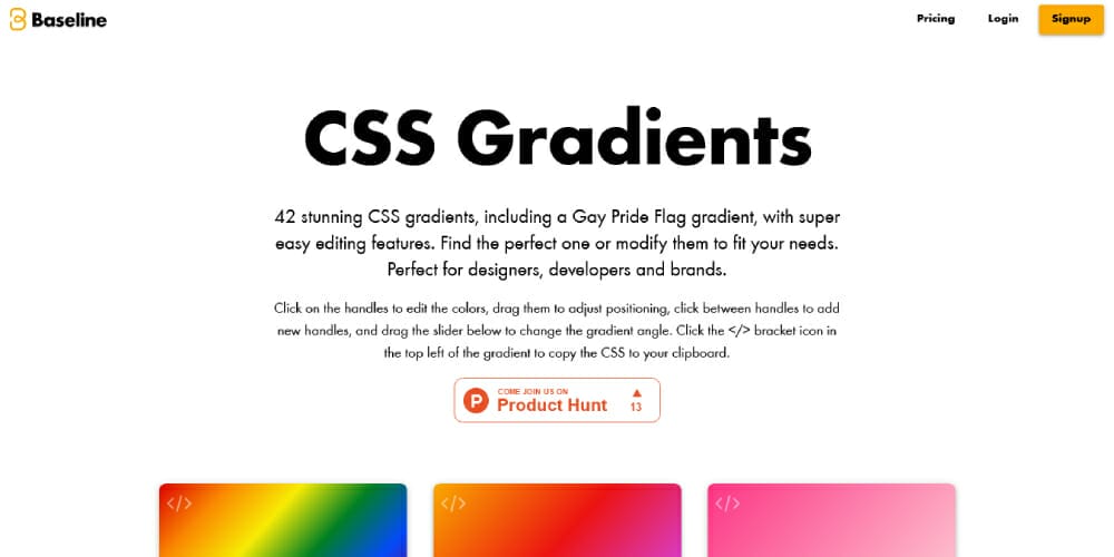 The Best Gradient Generators & Libraries » CSS Author
