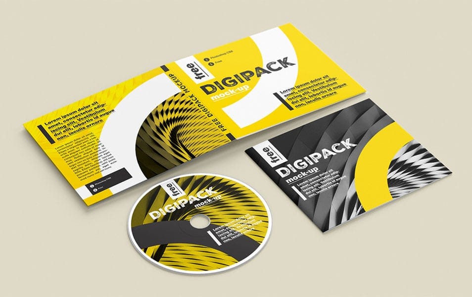 Digipack Mockup Template