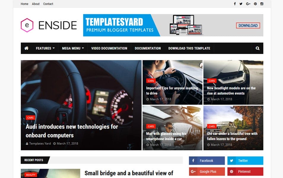 300+ Best Free Responsive Blogger Templates 2022 » CSS Author
