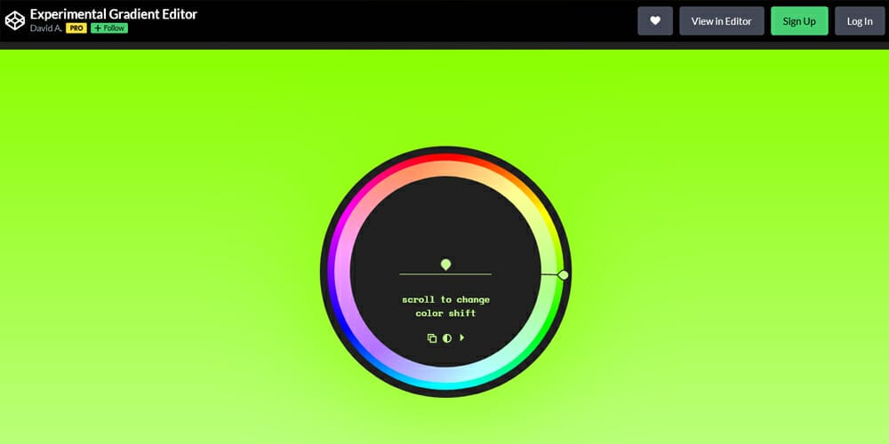 The Best Gradient Generators & Libraries 59 Experimental Gradient Editor