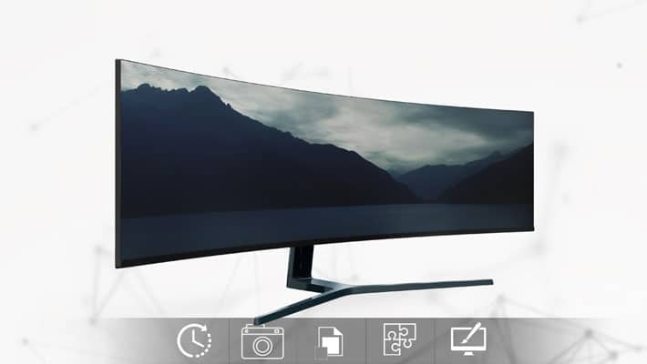 FREE Samsung 49 Inches CHG90 QLED MockUp