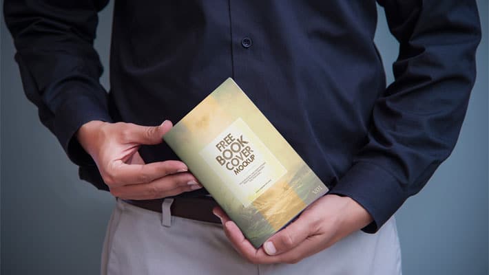 Free Book Cover Mock Up PSD