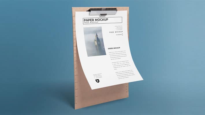 Free Brilliant Letter Mockup PSD