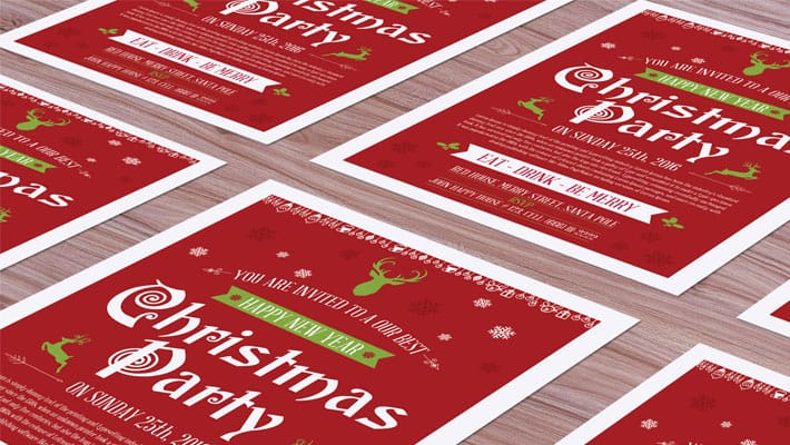 Free Christmas Flyer Mock-up PSD