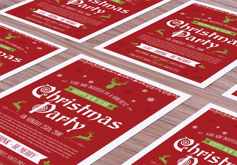 Free Christmas Flyer Mock-up PSD