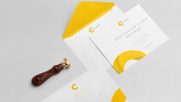 Free Classy Invitation Mockup