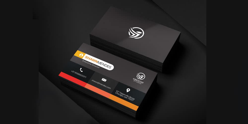 Free Corporate Business Card Template PSD