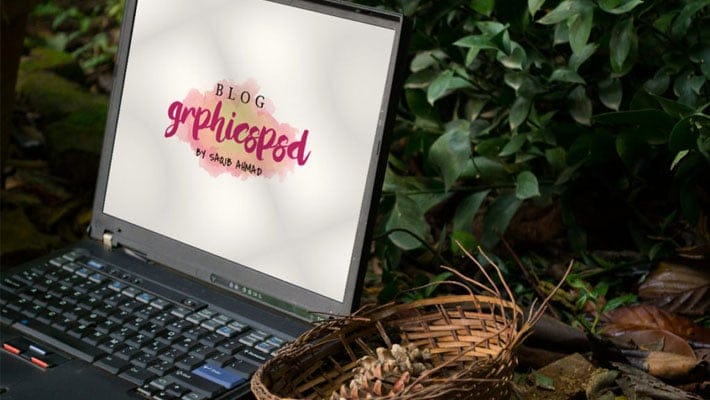 Free Laptop Website Mockup PSD