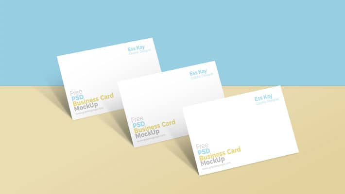 Free PSD Business Card MockUp