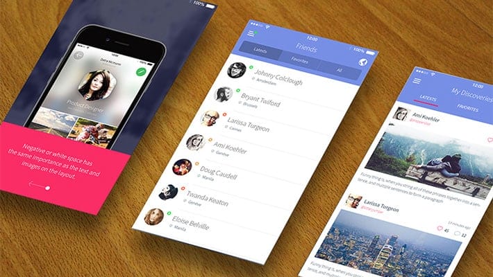 Free PSD Mobile Apps Mock Up