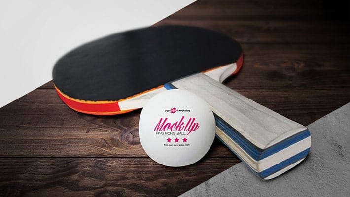 Free Ping Pong Ball Mock-up in PSD